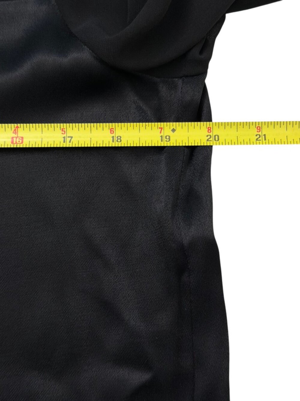 NWOT Zara Woman Mixed Media Semi-Sheer Satin Panel Button Up Long Sleeve Black M - Picture 13 of 15